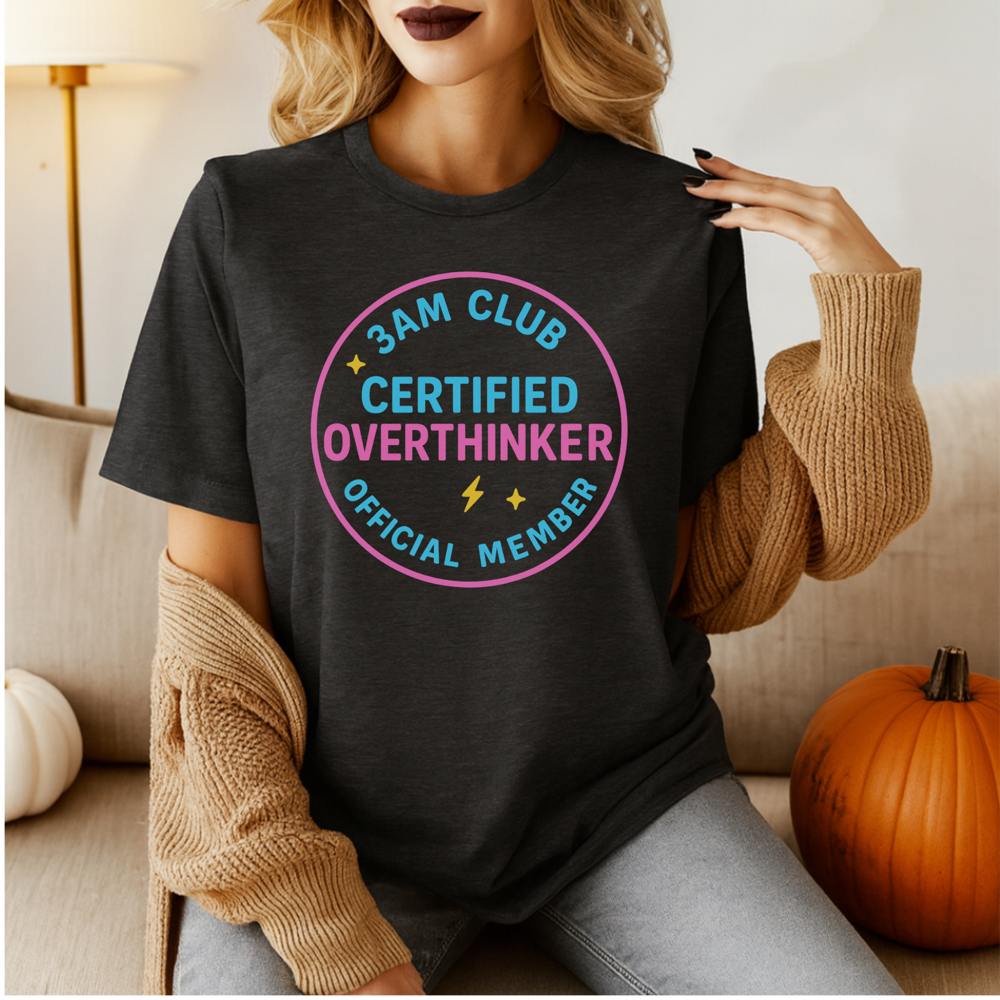 Certified Overthinkers Club Badge T-Shirt