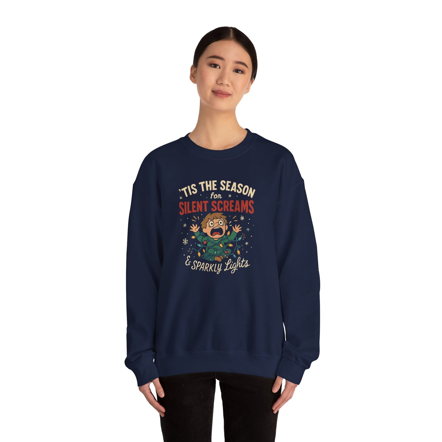 ‘Tis the Season for Silent Screams & Sparkly Lights Sweatshirt