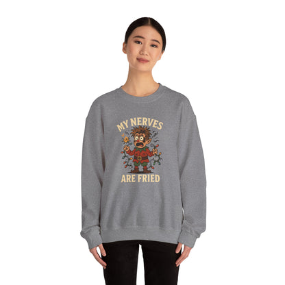 My Nerves Are Fried Elf sweatshirt