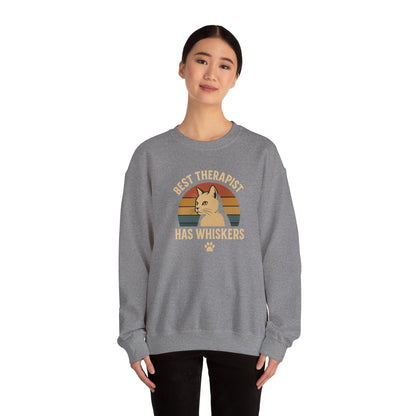 Best Therapist Has Whiskers Cat Sweatshirt