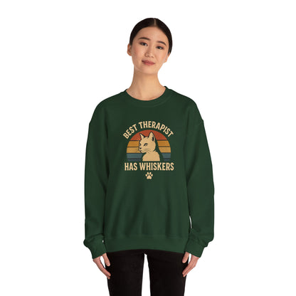 Best Therapist Has Whiskers Cat Sweatshirt