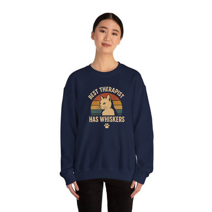 Best Therapist Has Whiskers Cat Sweatshirt