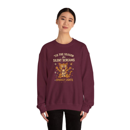 'Tis the Season for Silent Screams Cat Sweatshirt