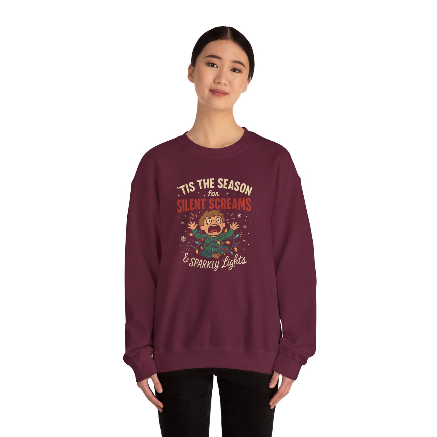 ‘Tis the Season for Silent Screams & Sparkly Lights Sweatshirt