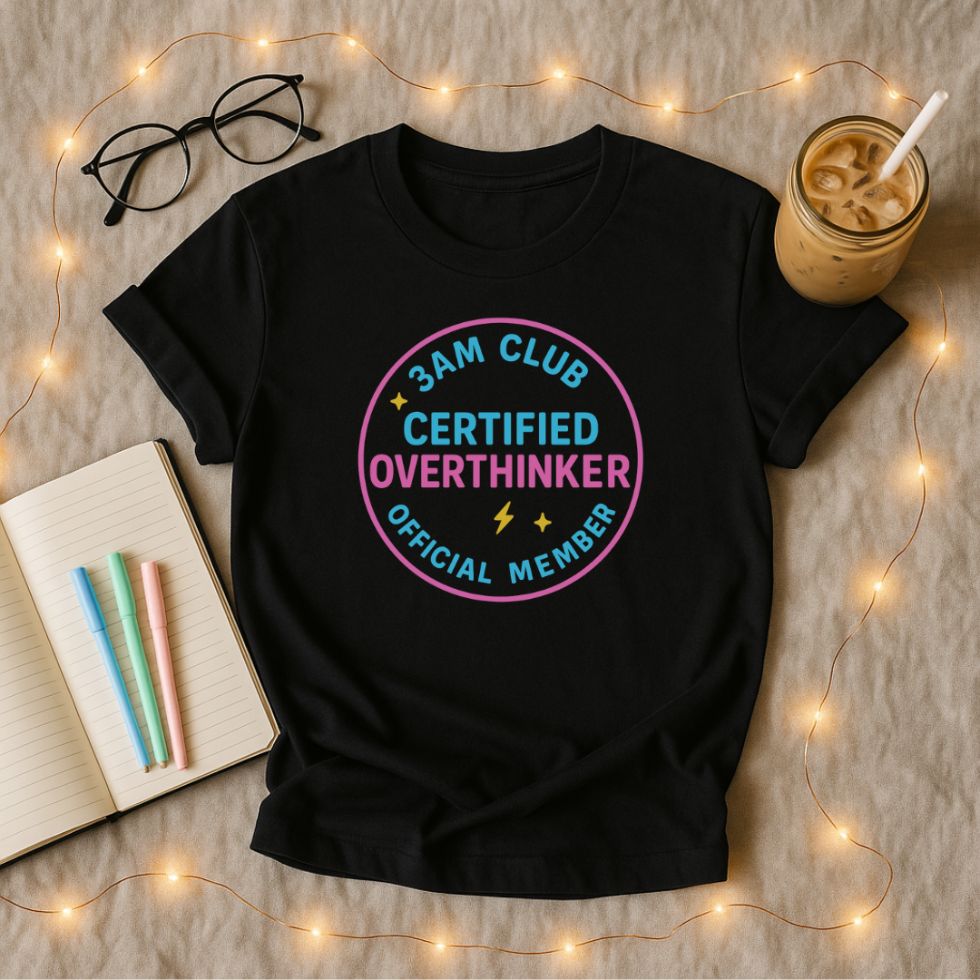 Certified Overthinkers Club Badge T-Shirt