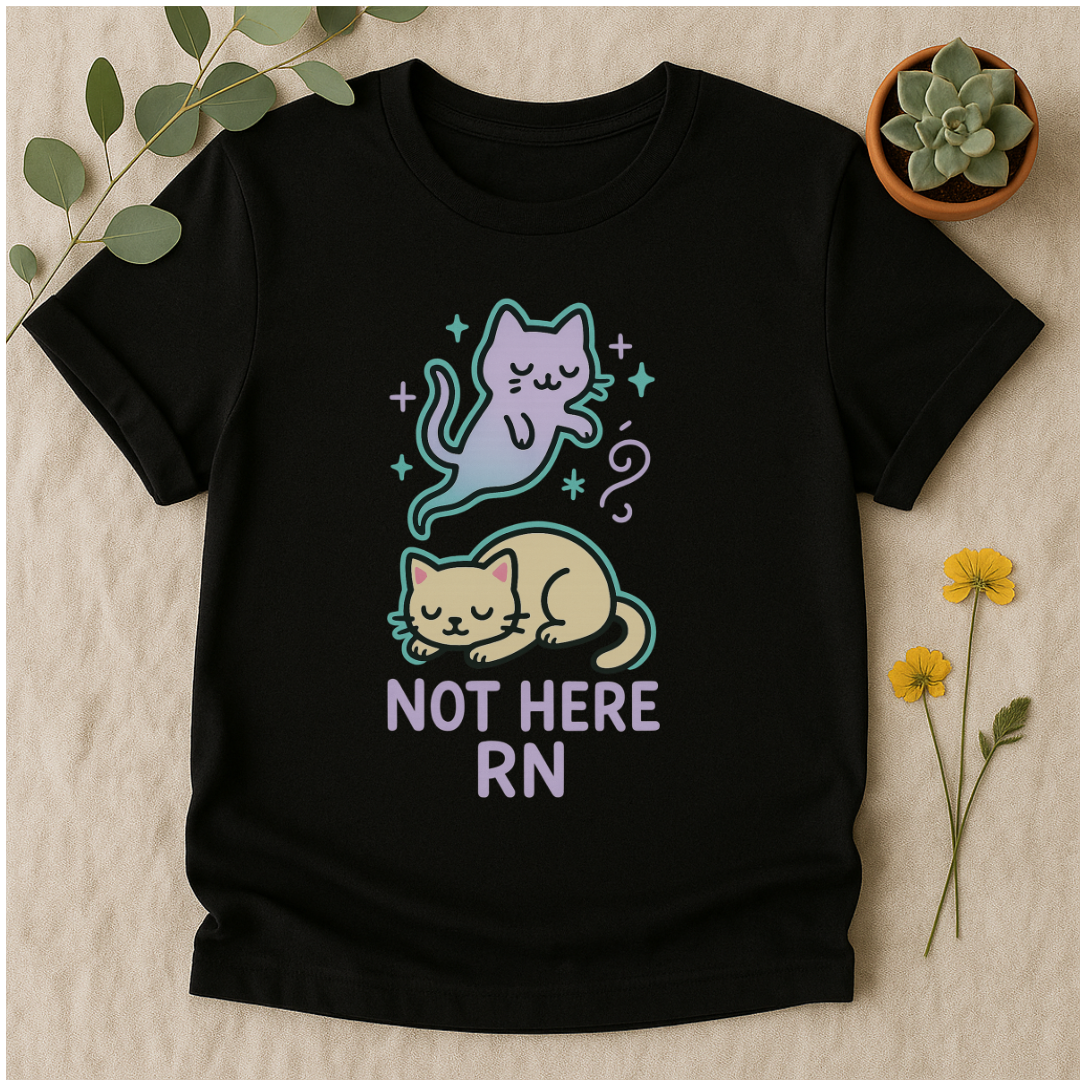 Ghost Cat - Not Here T-Shirt