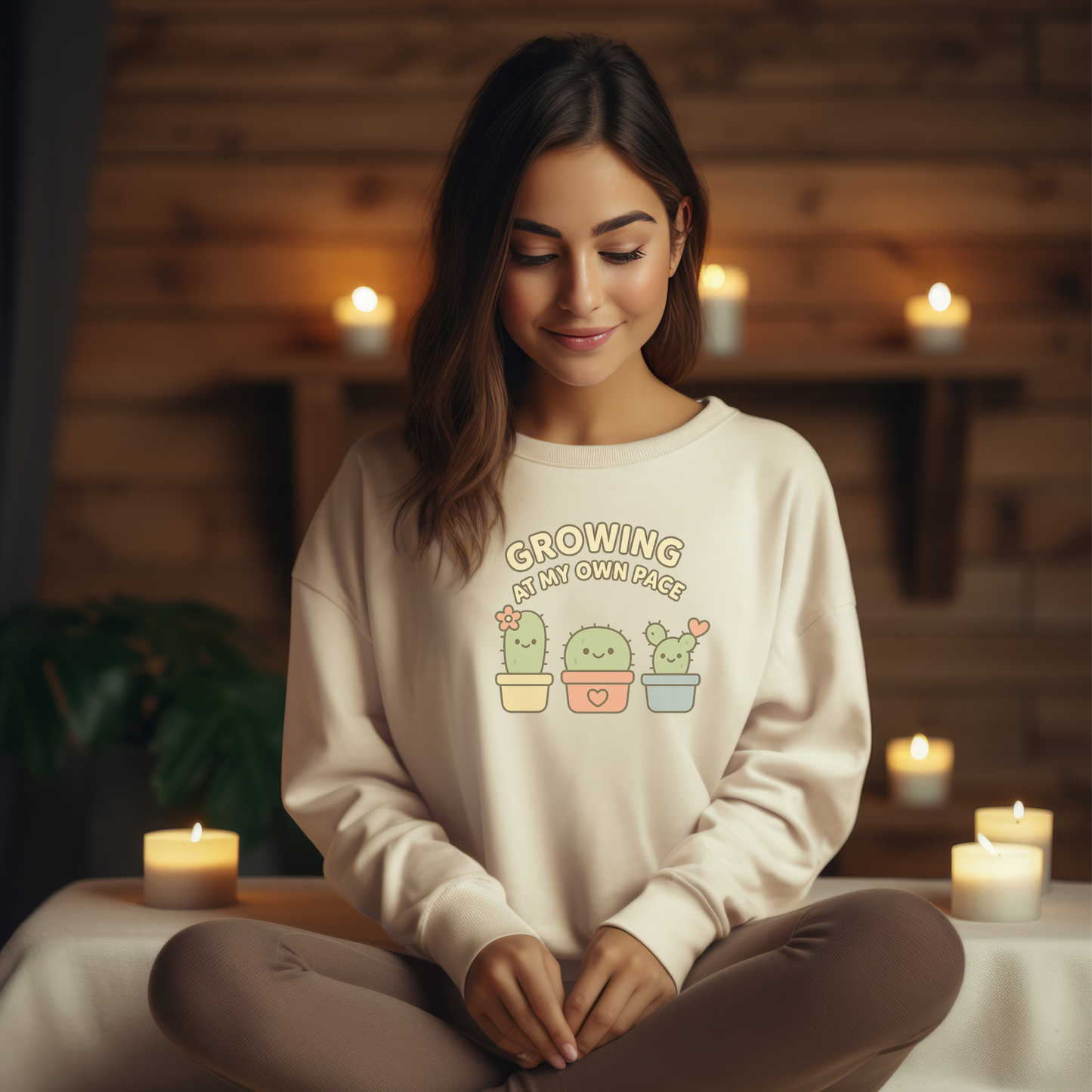 Cactus Growing at My Own Pace sweatshirt