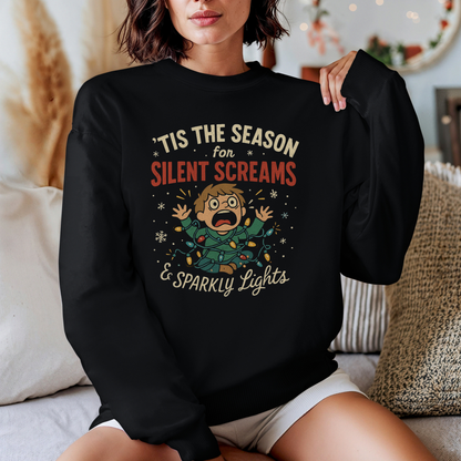 ‘Tis the Season for Silent Screams & Sparkly Lights Sweatshirt