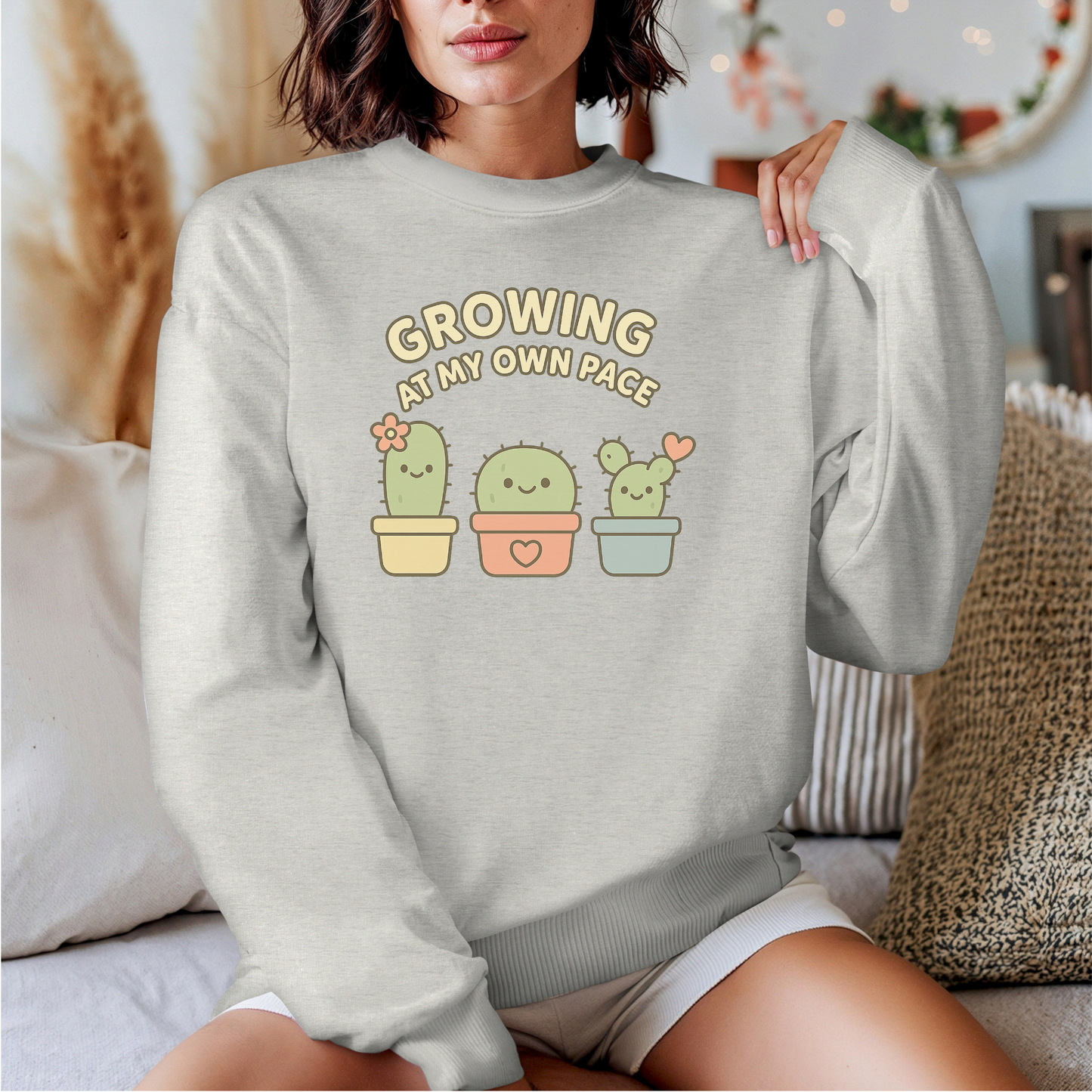 Cactus Growing at My Own Pace sweatshirt