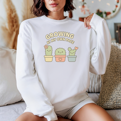 Cactus Growing at My Own Pace sweatshirt