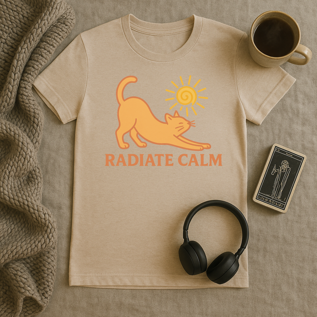Radiate Calm Cat and Sun T-Shirt