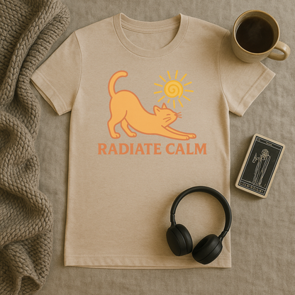 Radiate Calm Cat and Sun T-Shirt