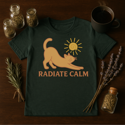 Radiate Calm Cat and Sun T-Shirt