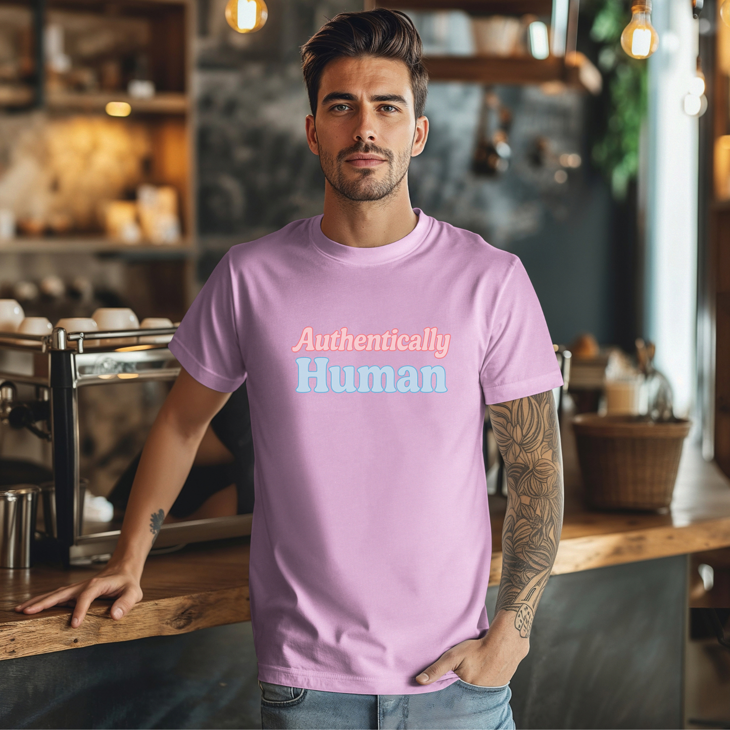 Cotton candy Authentically Human T-Shirt