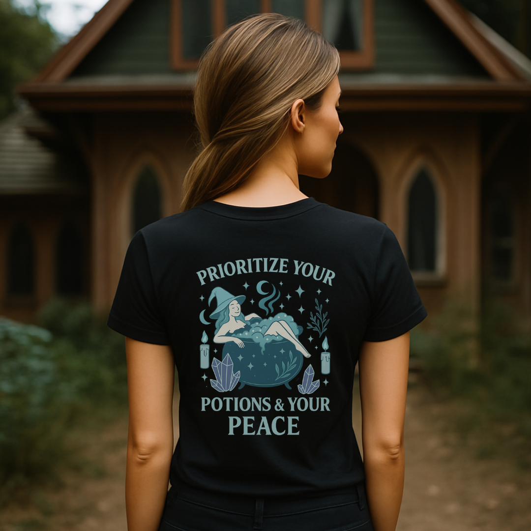 Blue Witch Potions and Peace T-Shirt