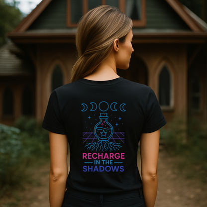 Neon Recharge in the Shadows T-Shirt