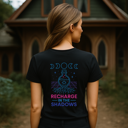 Neon Recharge in the Shadows T-Shirt