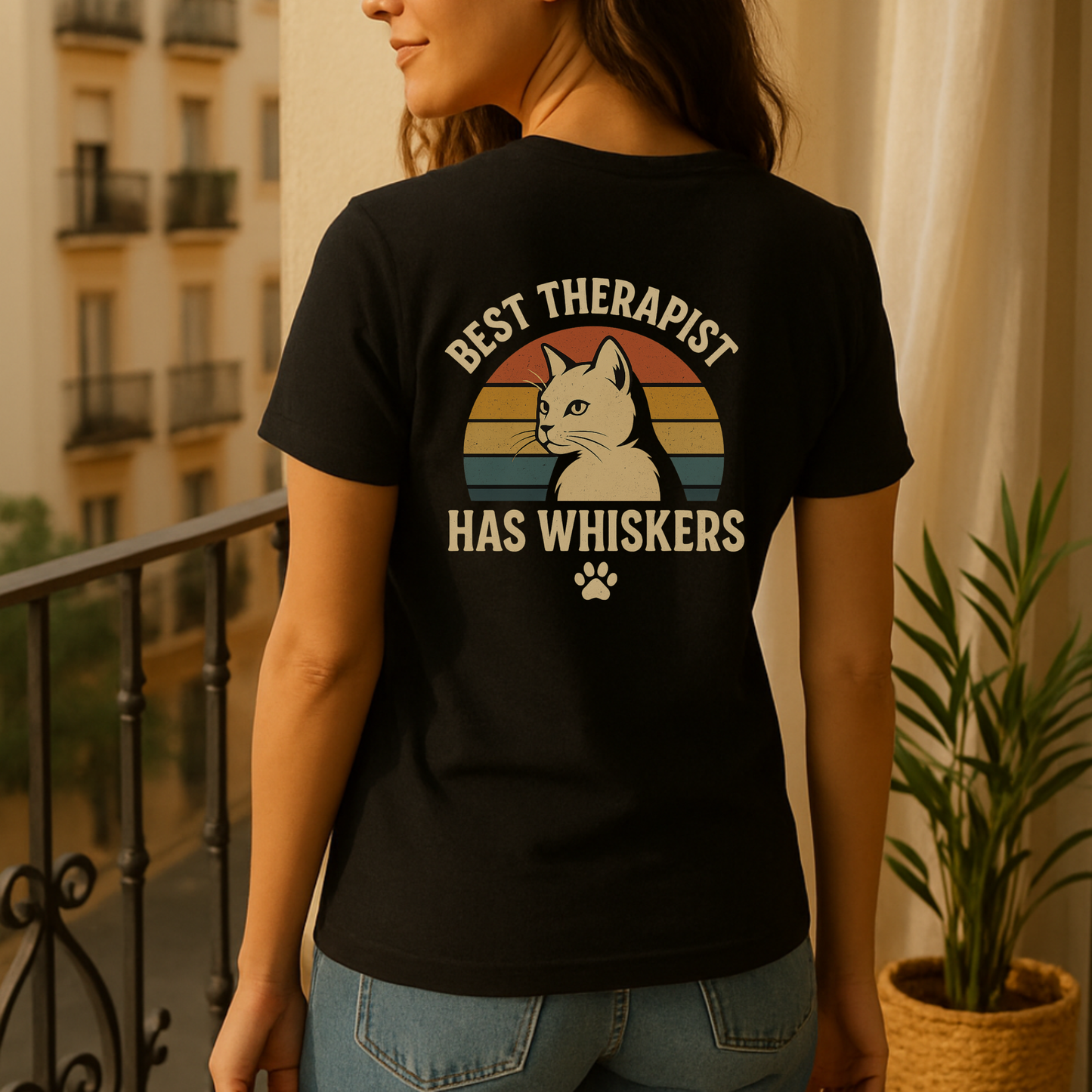 Cat Best Therapist T-Shirt