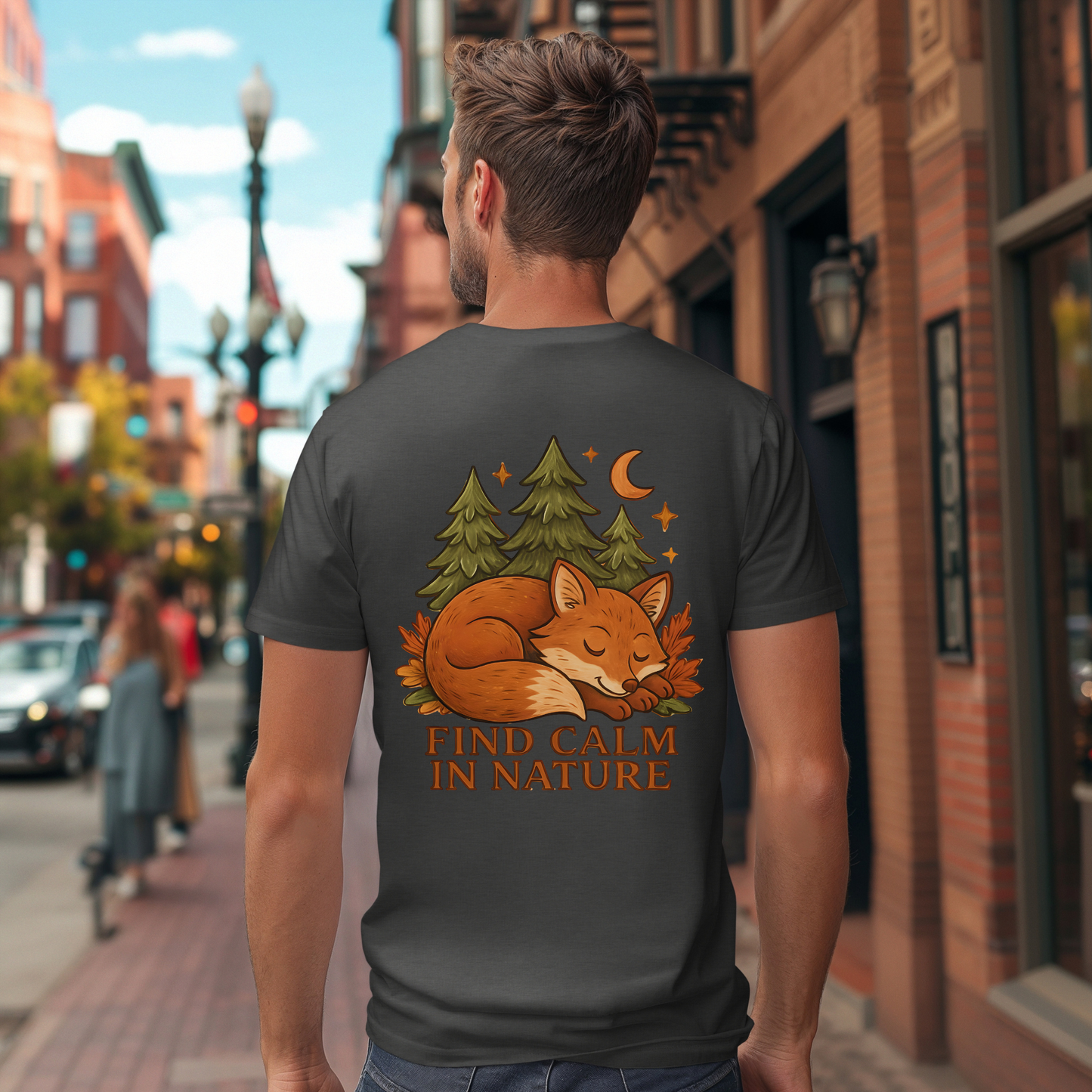 Fox Find Calm in Nature T-Shirt