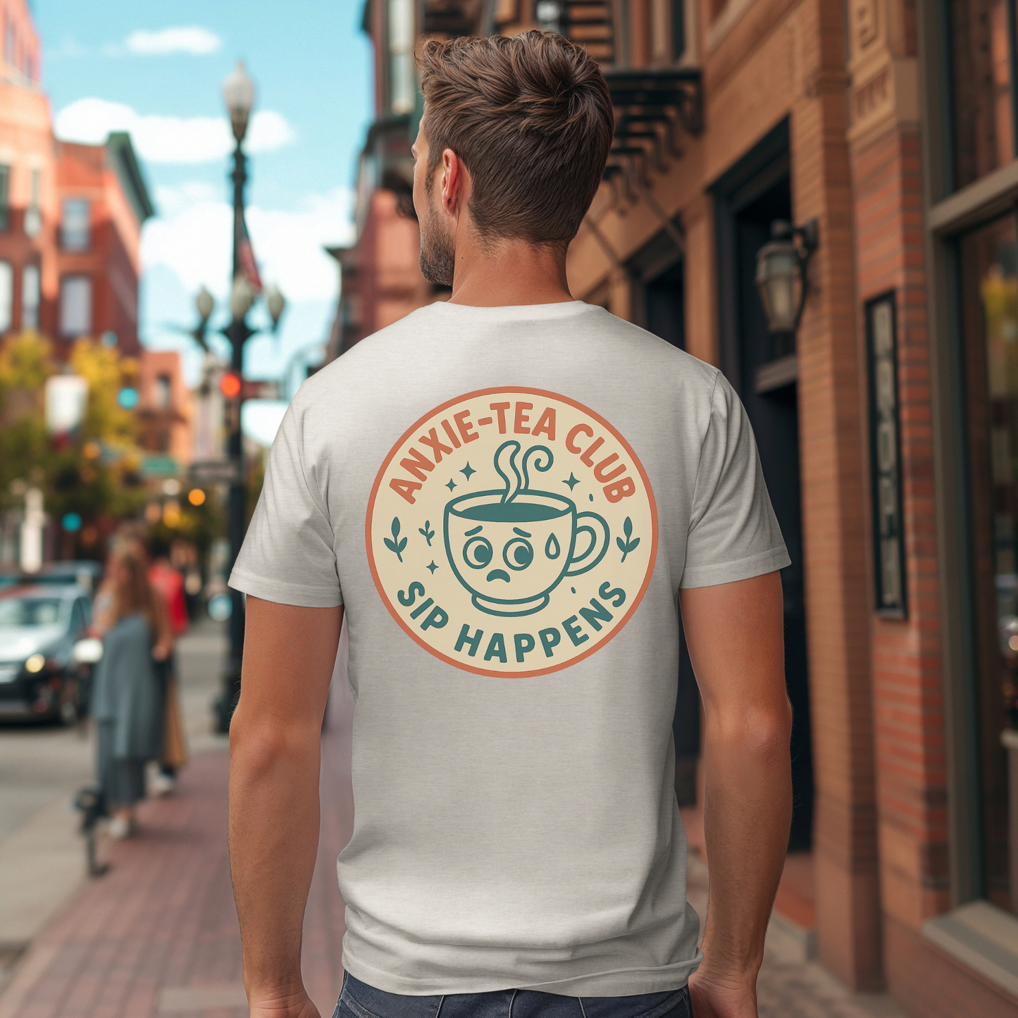 Anxie-Tea Sip Happens T-Shirt