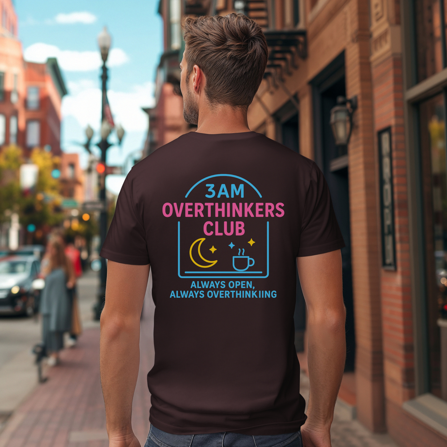 Neon Diner 3AM Overthinkers Club  T-Shirt