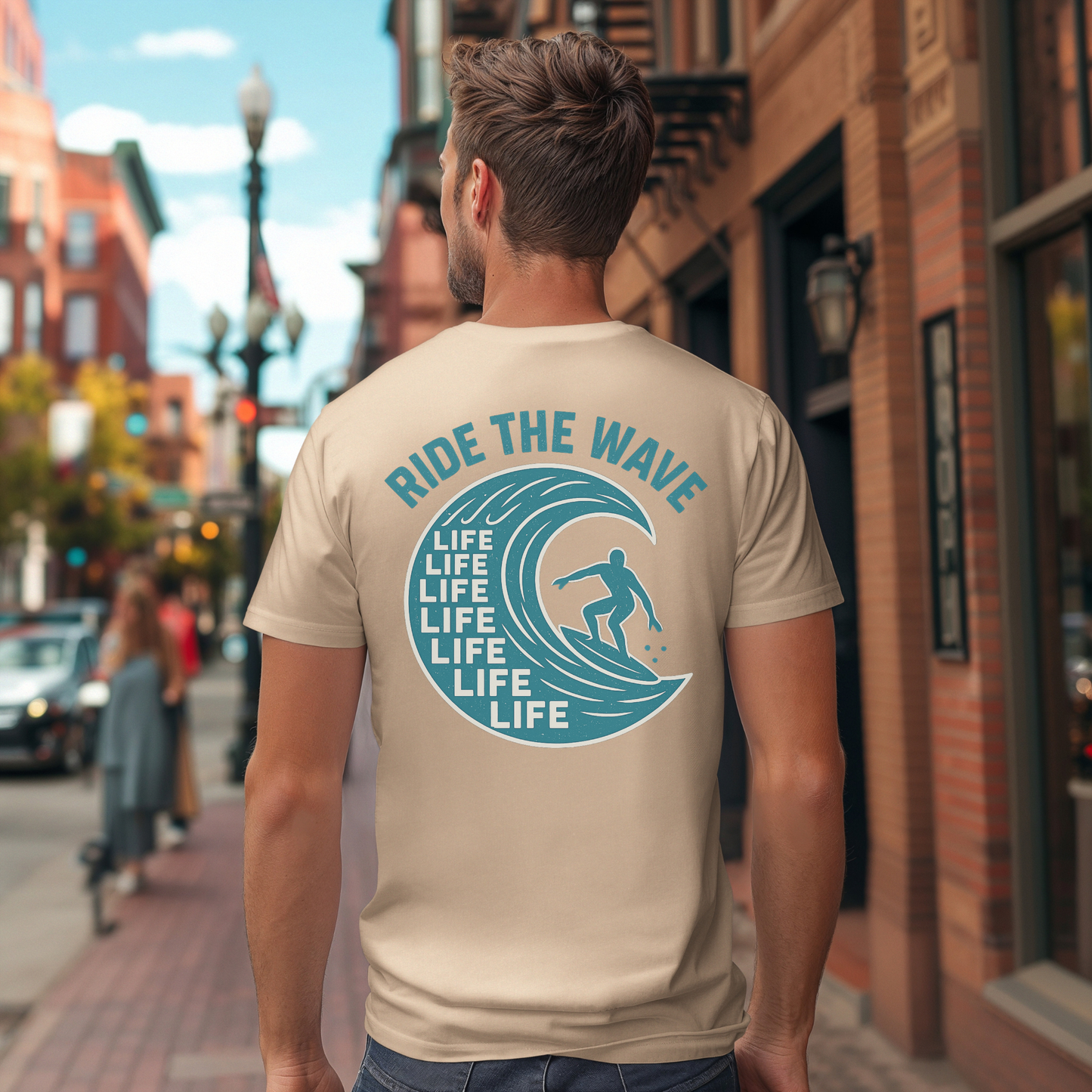 Teal Ride the Wave T-Shirt