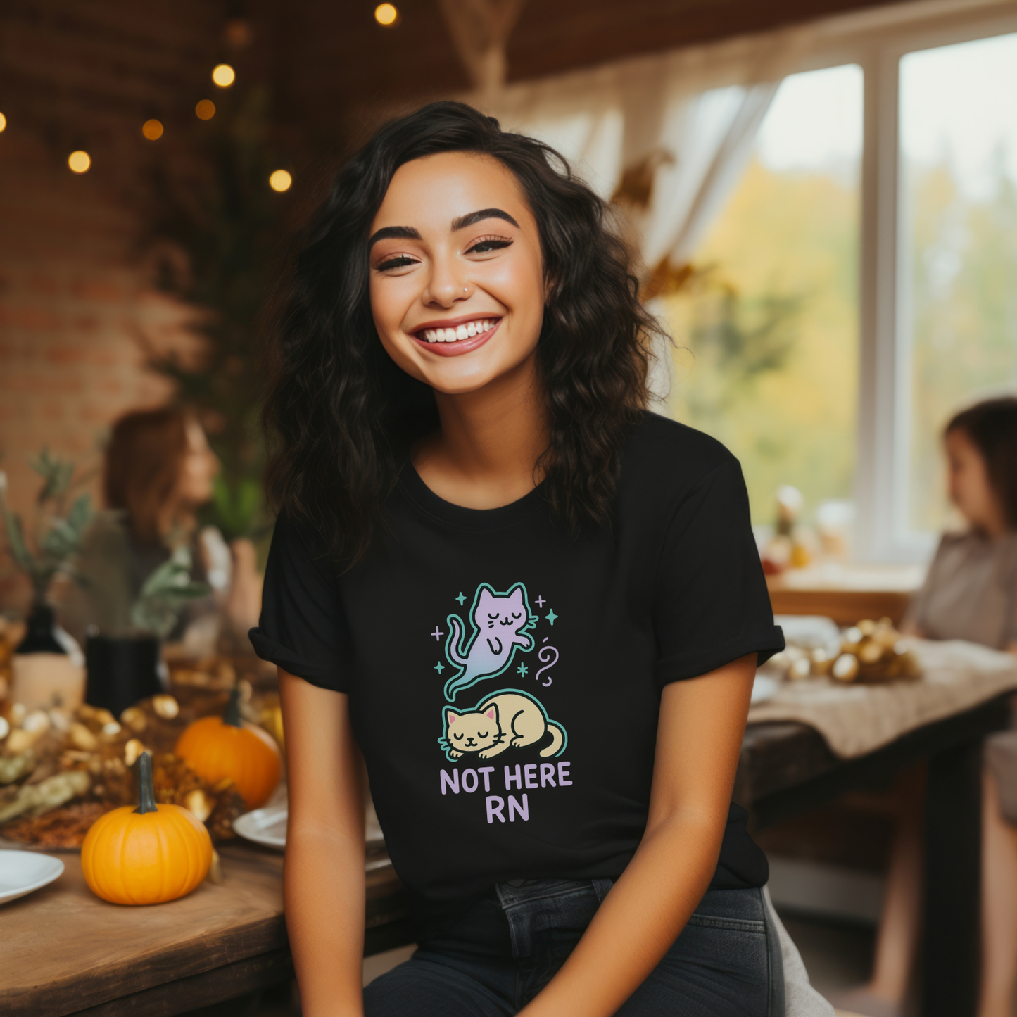 Ghost Cat - Not Here T-Shirt