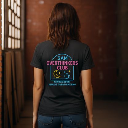 Neon Diner 3AM Overthinkers Club  T-Shirt
