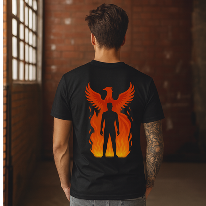 Male Silhouette and Phoenix T-Shirt