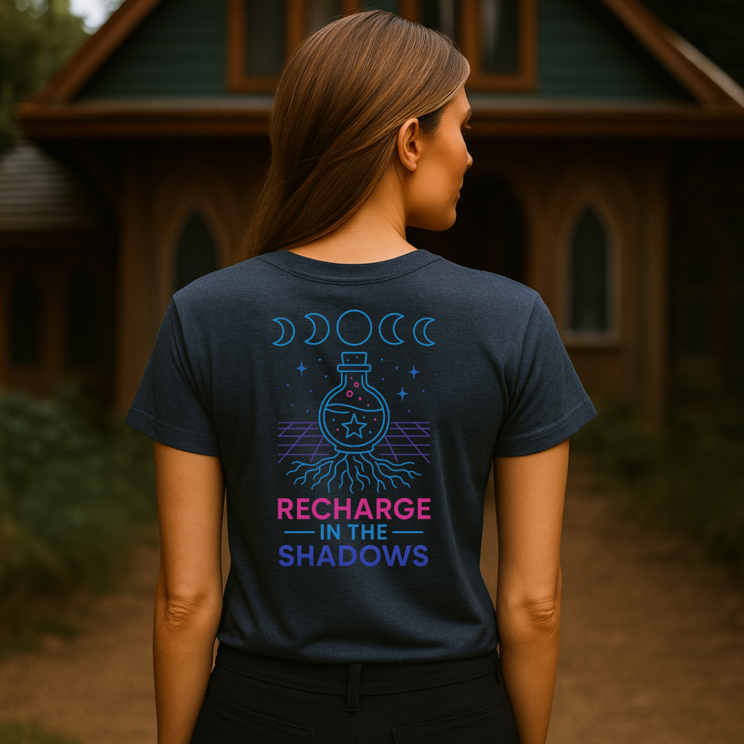 Neon Recharge in the Shadows T-Shirt