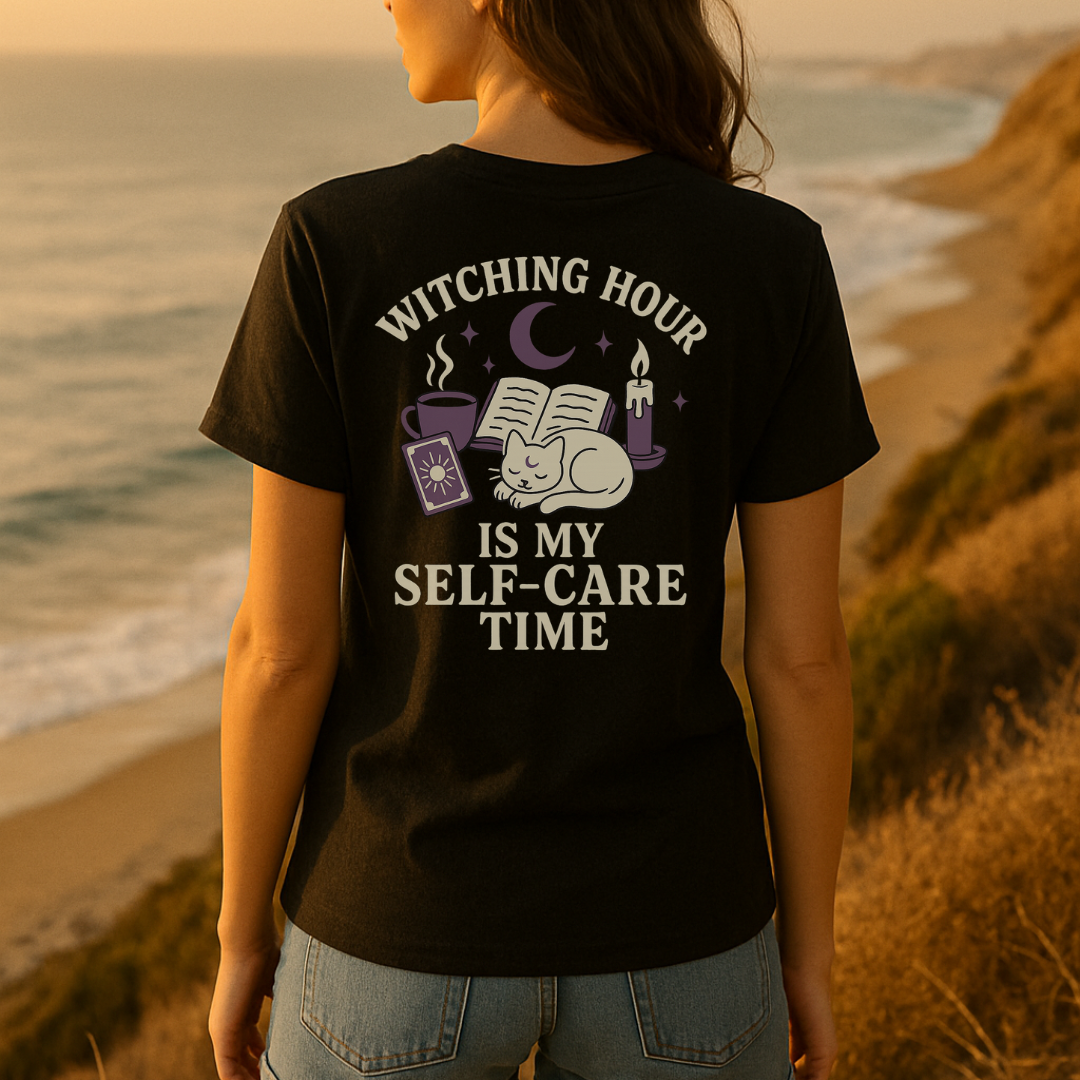 Purple Witching Hour Self-Care Time T-Shirt