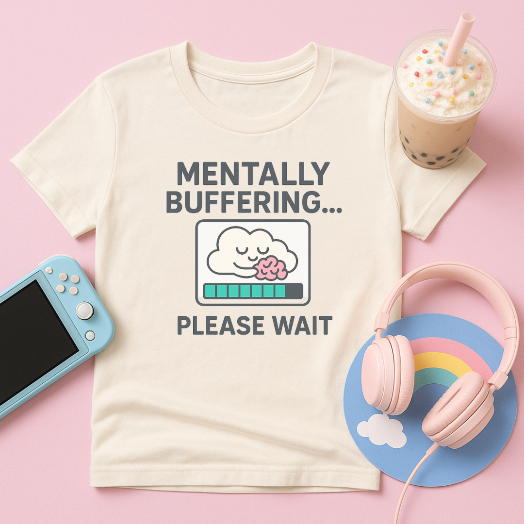 Mentally Buffering Please Wait Cloud T-Shirt