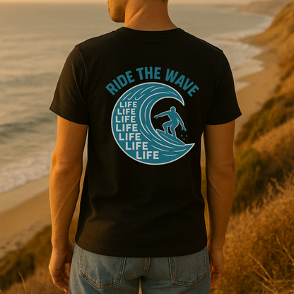 Teal Ride the Wave T-Shirt