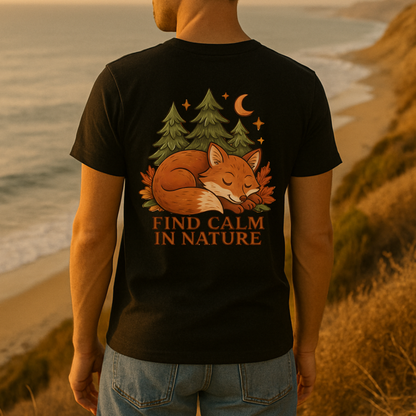 Fox Find Calm in Nature T-Shirt