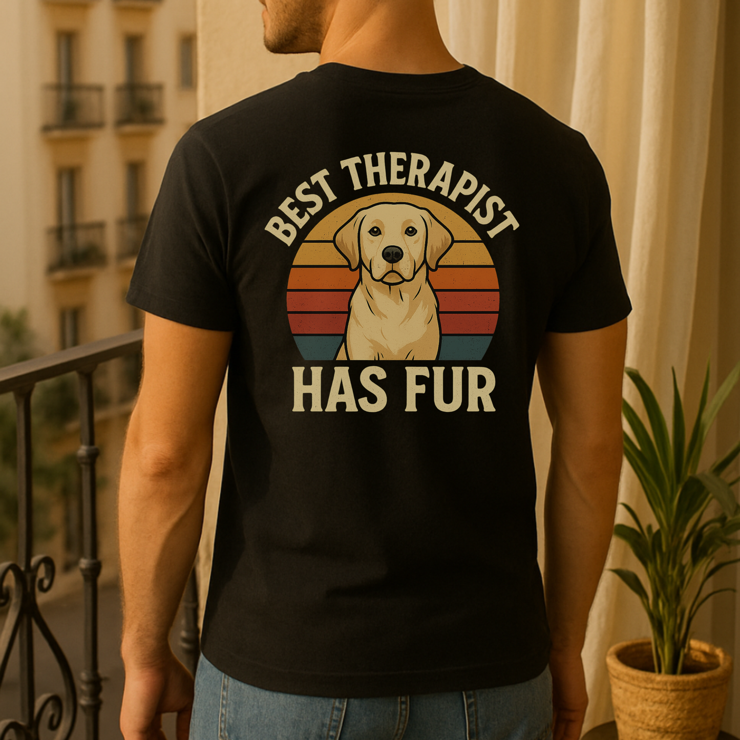 Best Therapist Has Fur Lab T-Shirt