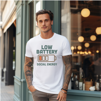 Low Battery Social Energy T-Shirt