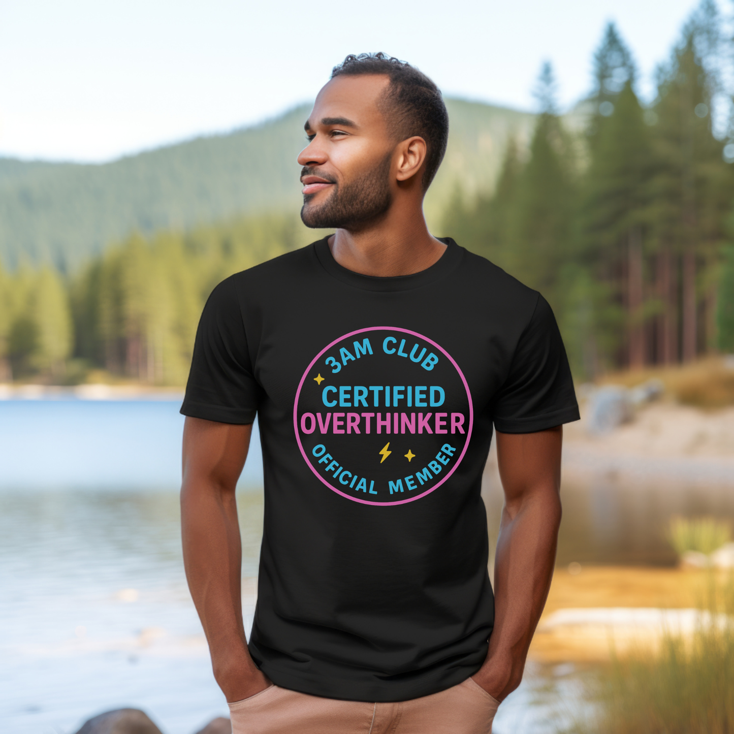 Certified Overthinkers Club Badge T-Shirt