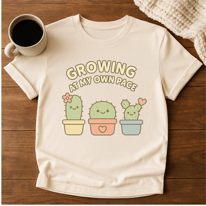 Cactus Growing at My Own Pace T-Shirt