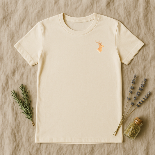 Watercolor Deer Let Your Calm Echo T-Shirt