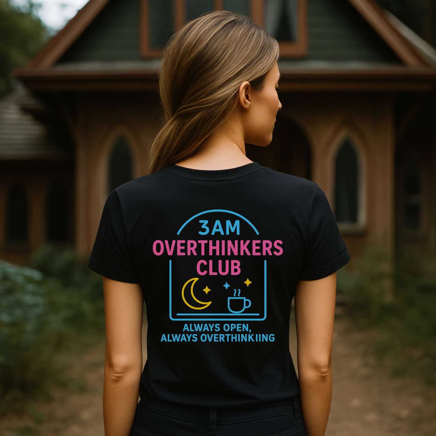 Neon Diner 3AM Overthinkers Club  T-Shirt