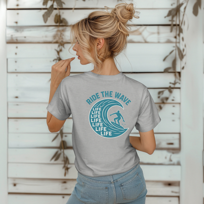 Teal Ride the Wave T-Shirt