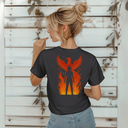 Female Silhouette and Phoenix T-Shirt