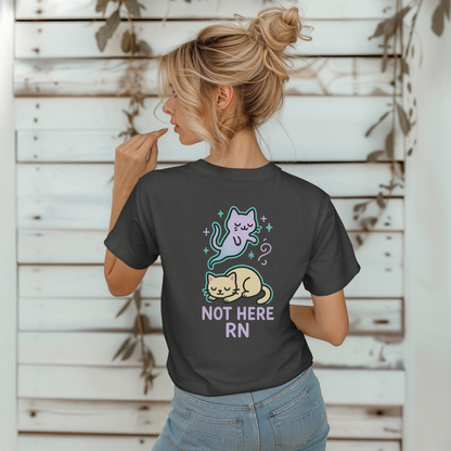 Whimsical Not Here RN Cat T-Shirt