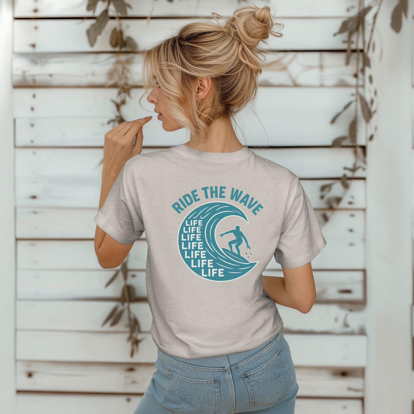 Teal Ride the Wave T-Shirt