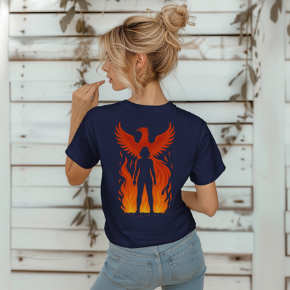 Female Silhouette and Phoenix T-Shirt
