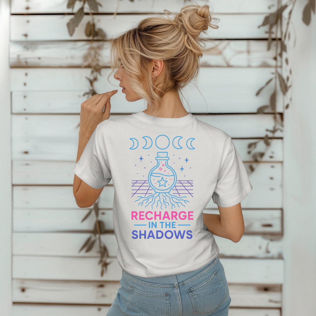 Neon Recharge in the Shadows T-Shirt
