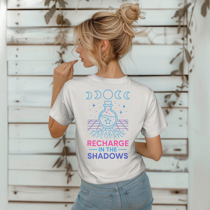 Neon Recharge in the Shadows T-Shirt