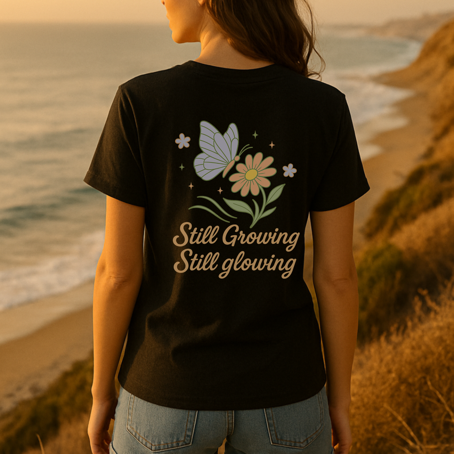 Butterfly Growing and Glowing T-Shirt