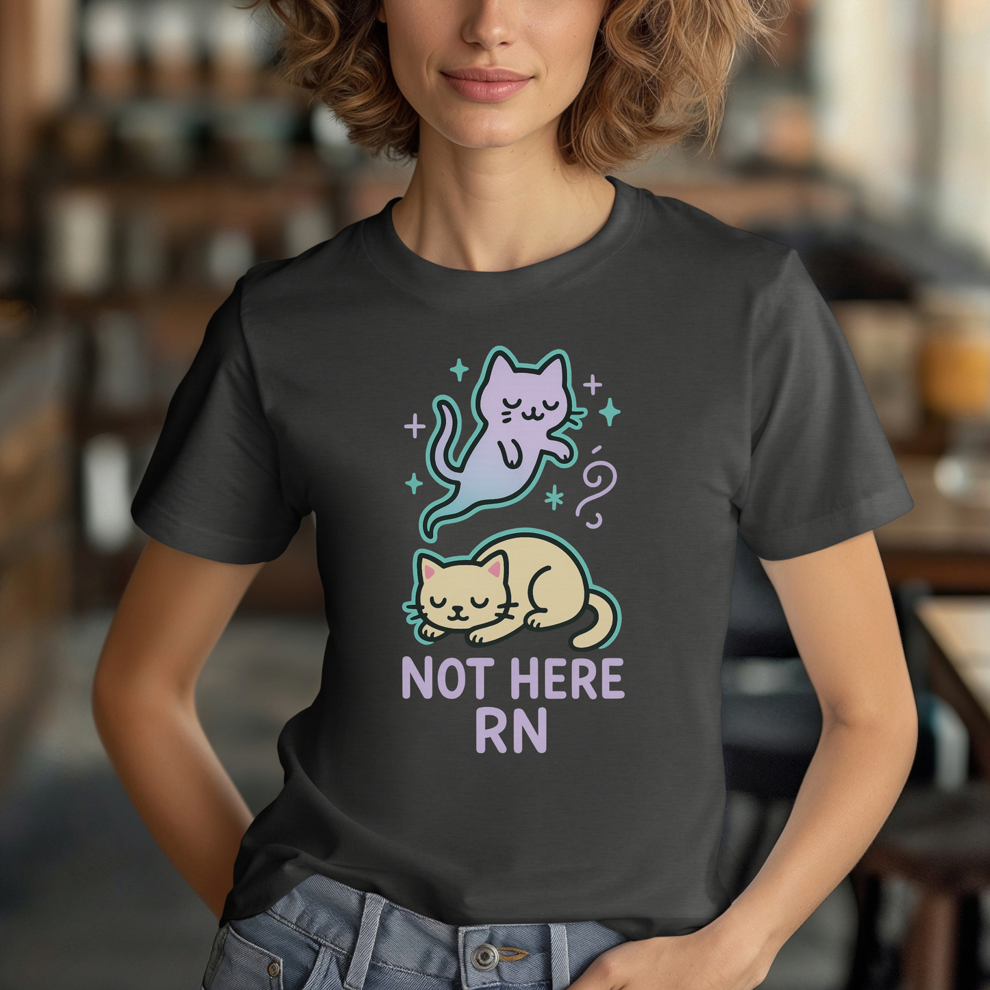 Ghost Cat - Not Here T-Shirt