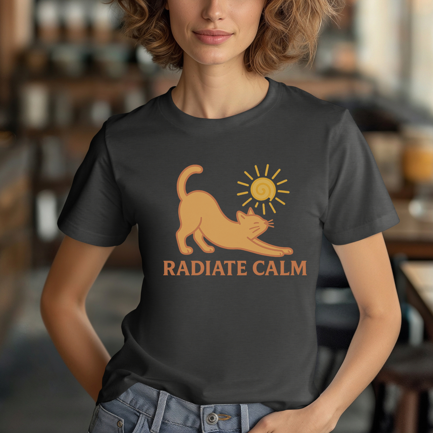 Radiate Calm Cat and Sun T-Shirt